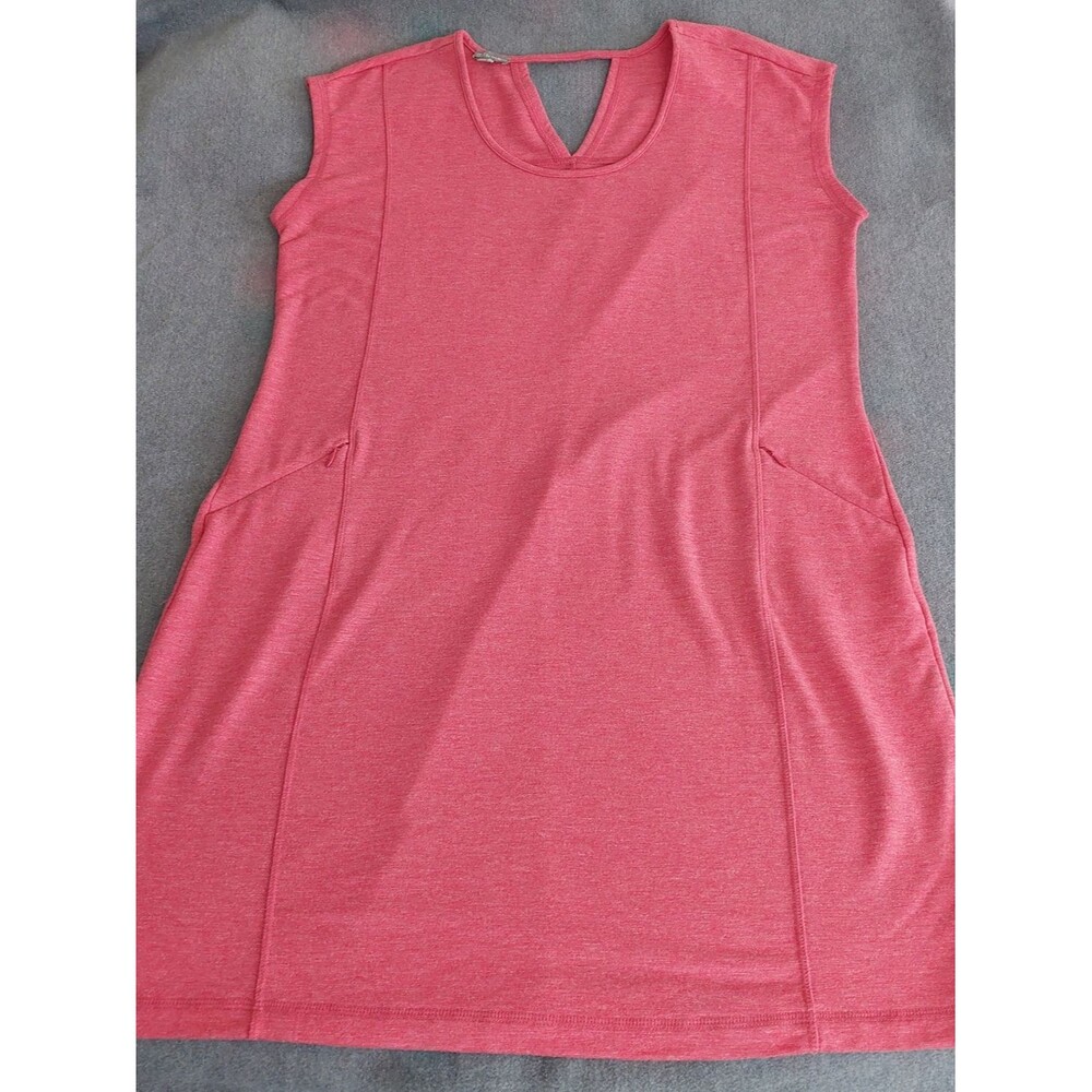 T by Talbots Women’s 1X Plus Red Heathered Active Dress Sleeveless Athleisure